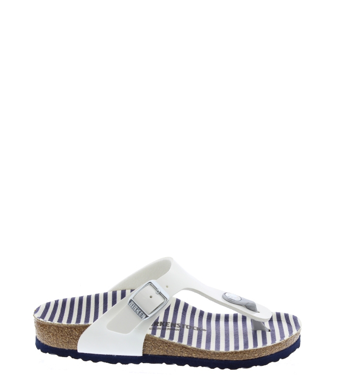 Birkenstock Birkenstock Slipper <span>1012724 Gizeh</span> white stripes Birkenstock Slipper <span>1012724 Gizeh</span> 1012724 Gizeh wit - www.bremmerschoenen.live - Bremmer Schoenen