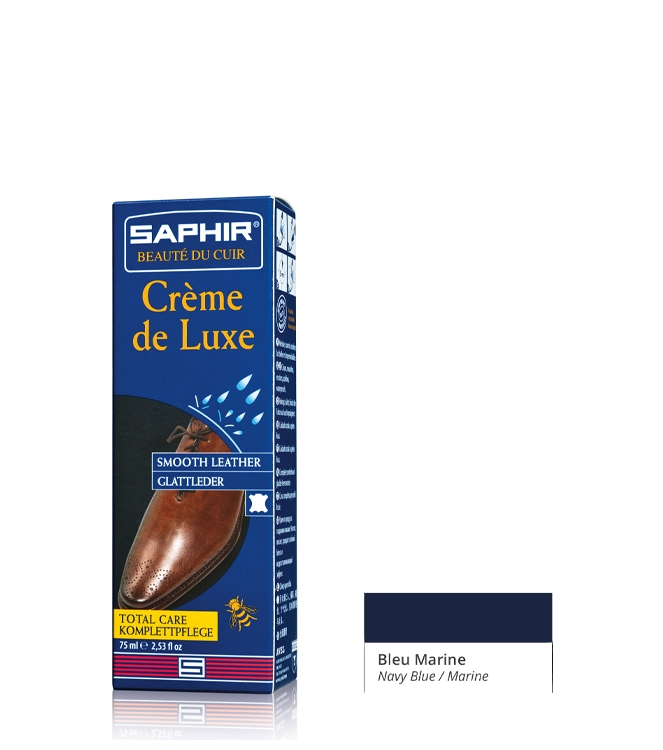 Onderhoudsmiddel Saphir luxe schoencreme <span>Creme de luxe 06</span> BLEU MARINE Saphir luxe schoencreme <span>Creme de luxe 06</span> Creme de luxe 06 blauw - www.bremmerschoenen.live - Bremmer Schoenen