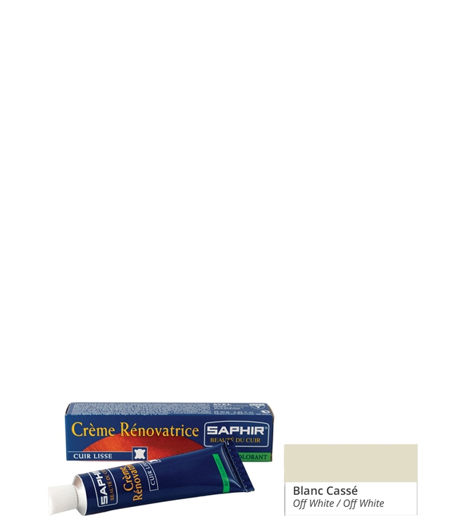 Onderhoudsmiddel Saphir dekkende schoencreme <span>CREME RENOVATRICE 63</span> OFF WHITE Saphir dekkende schoencreme <span>CREME RENOVATRICE 63</span> CREME RENOVATRICE 63 wit - www.bremmerschoenen.live - Bremmer Schoenen