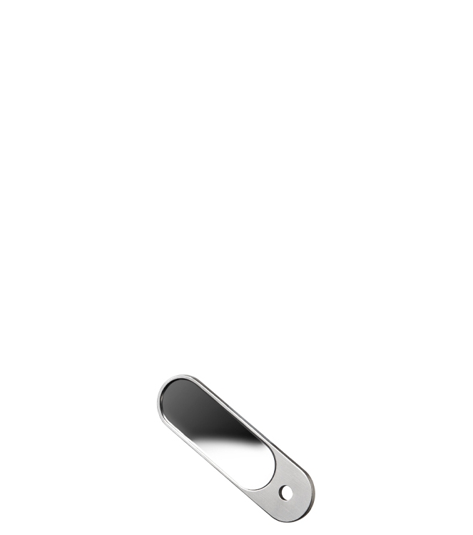 Orbitkey nail file &amp; mirror <span>ADDO-1-NFM</span> ADDO-1-NFM zilver - www.bremmerschoenen.live - Bremmer Schoenen