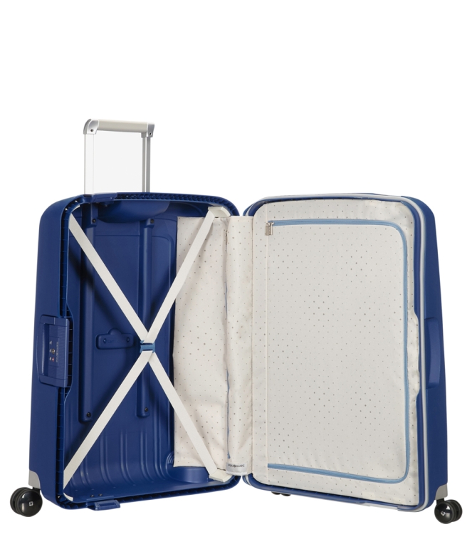 Samsonite Koffer <span>49308 1247 S'Cure Spinner 75</span> 49308 1247 S'Cure Spinner 75 blauw - www.bremmerschoenen.live - Bremmer Schoenen